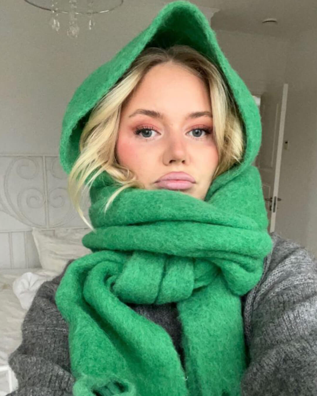 Carmen - Women's Wrap Scarf with Ruching - photo 13
