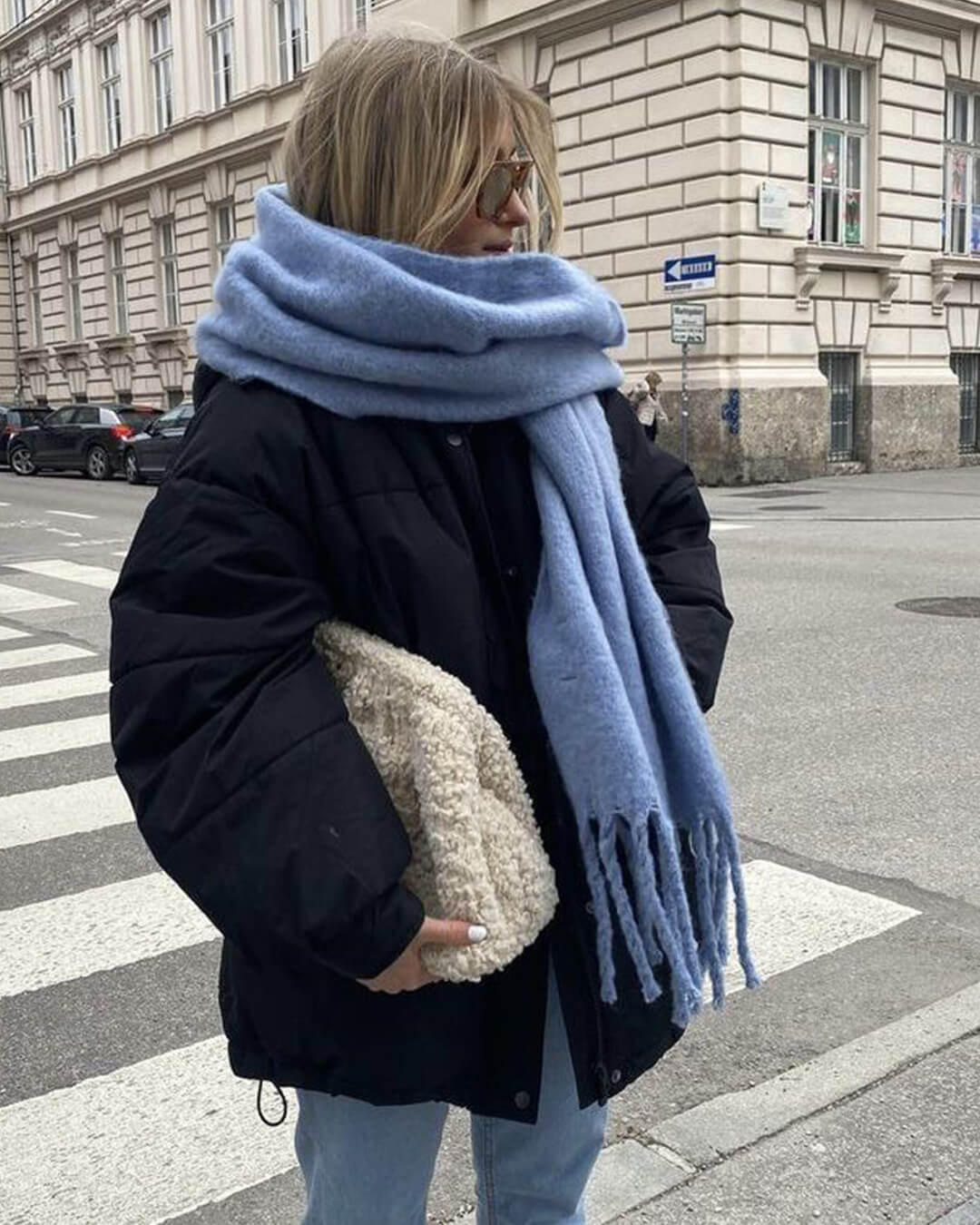 Carmen - Women's Wrap Scarf with Ruching - photo 8