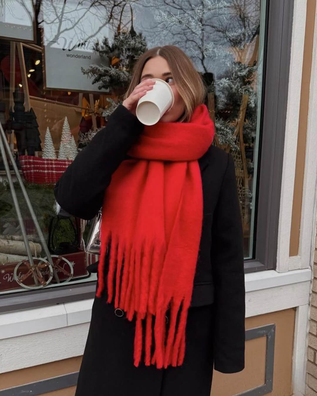 Carmen - Women's Wrap Scarf with Ruching - photo 9