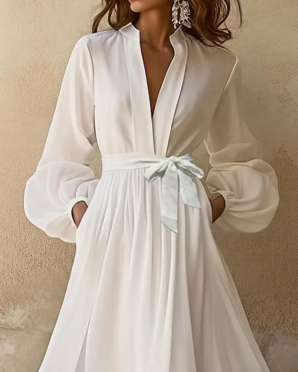Jenny - Women's Pleated Maxi Dress for Occasions
