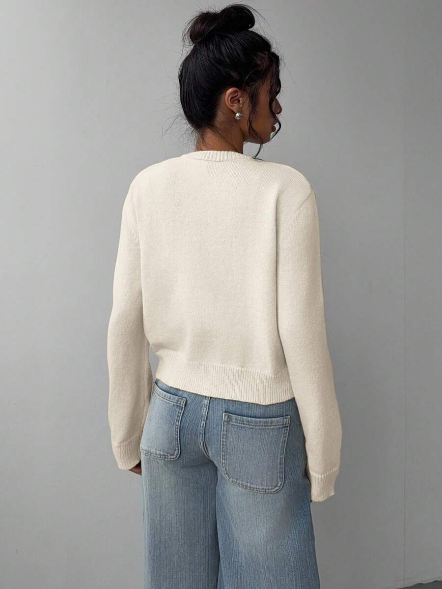 Cathy - Women's Relaxed Cardigan with Button Front - photo 7