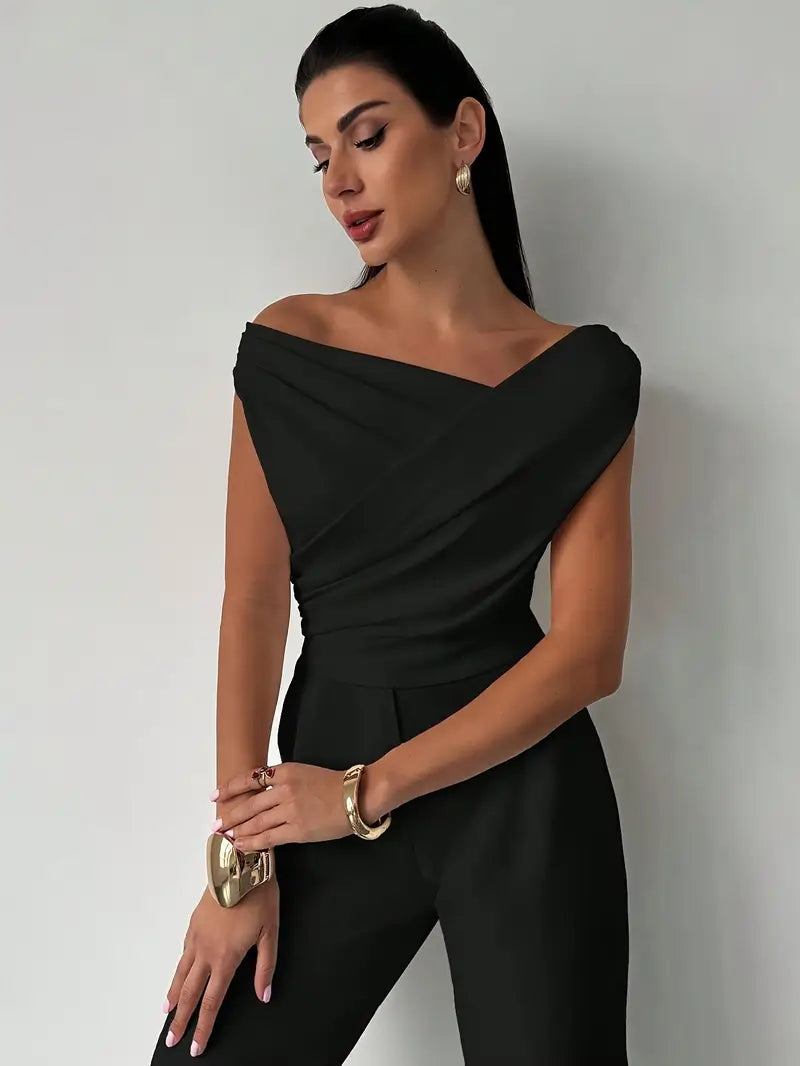 Joan - Women's Draped Top for Evenings