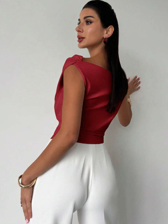 Joan - Women's Draped Top for Evenings