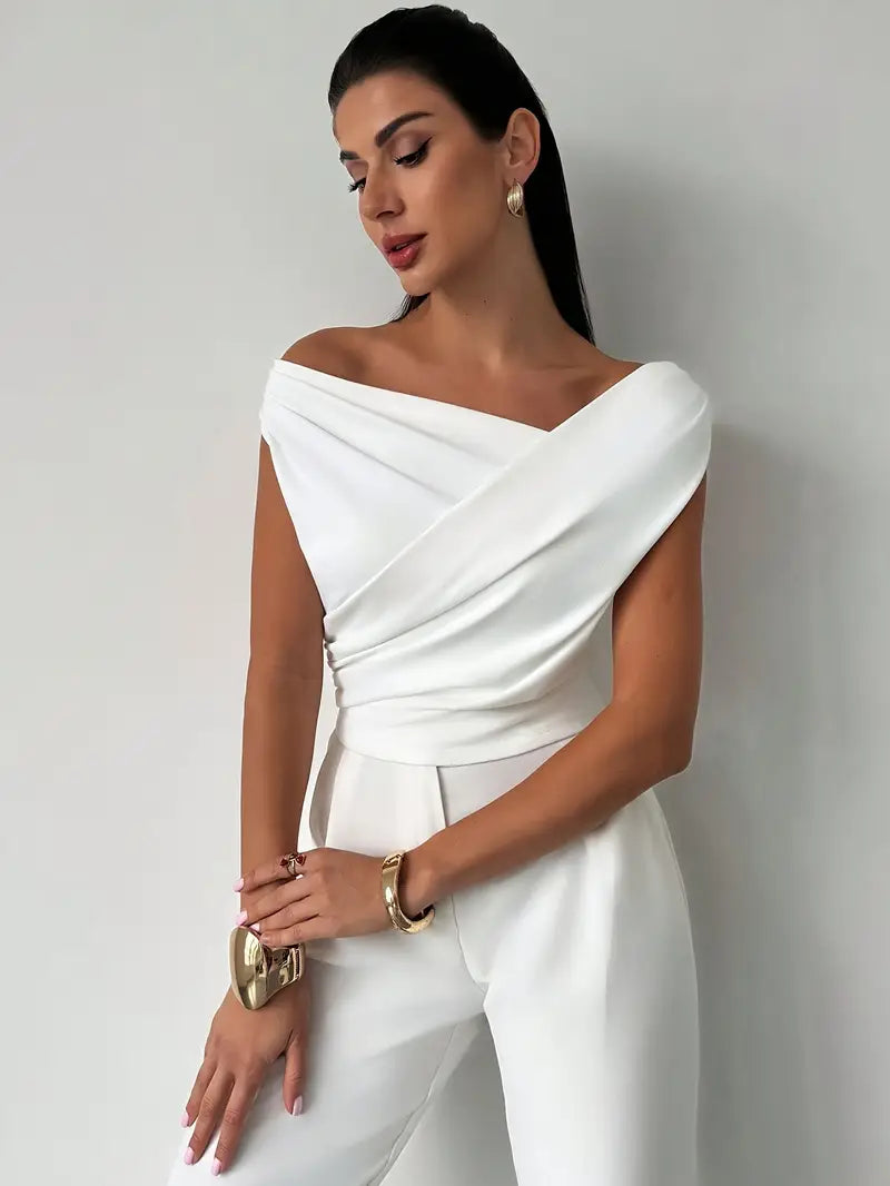 Joan - Women's Draped Top for Evenings