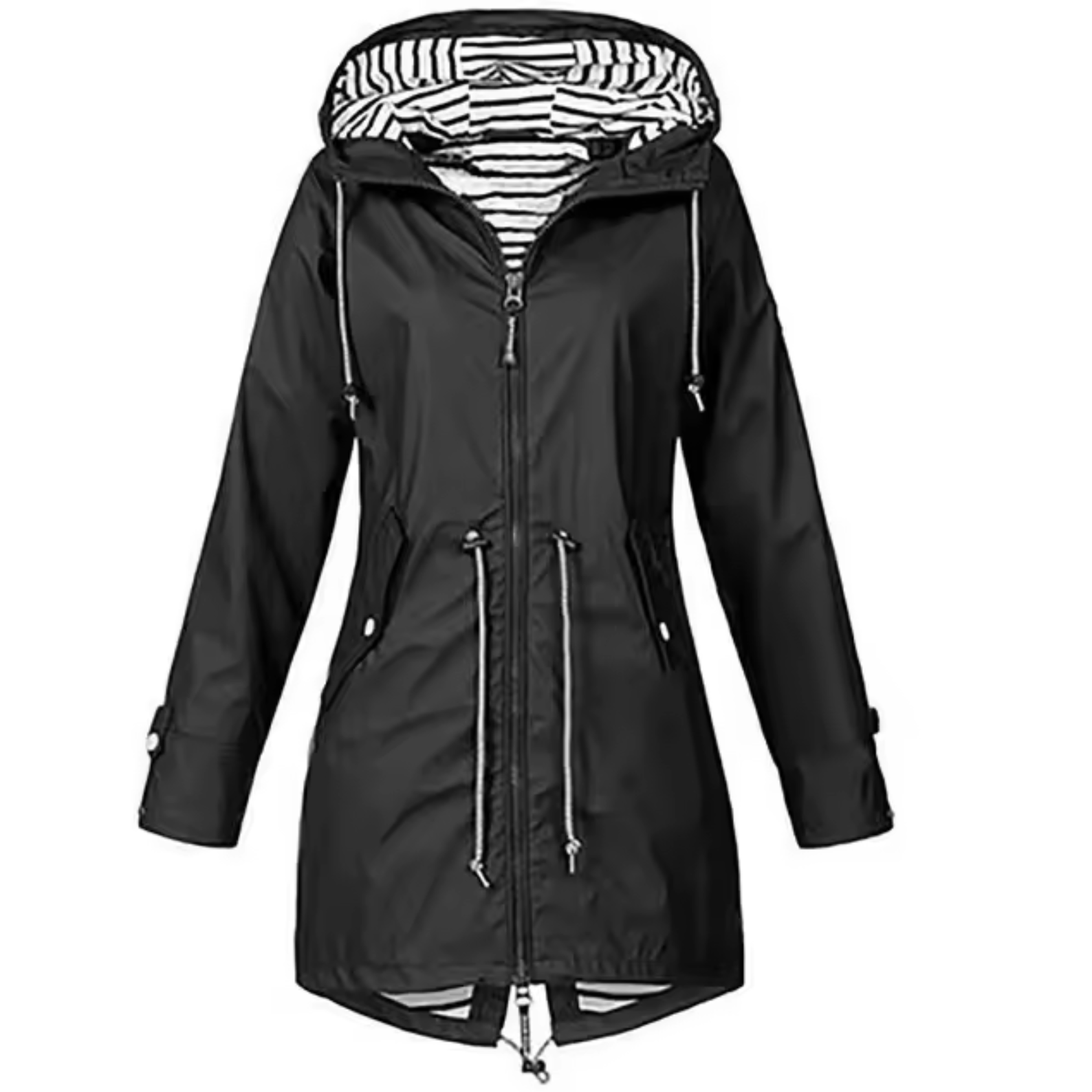 Claudia - Women's Long Rain Parka with Hood - photo 1