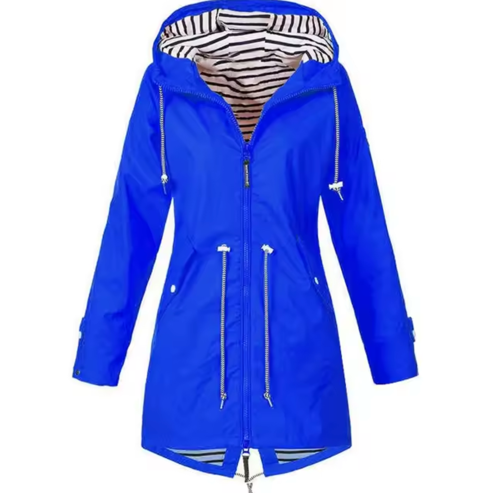 Claudia - Women's Long Rain Parka with Hood - photo 2