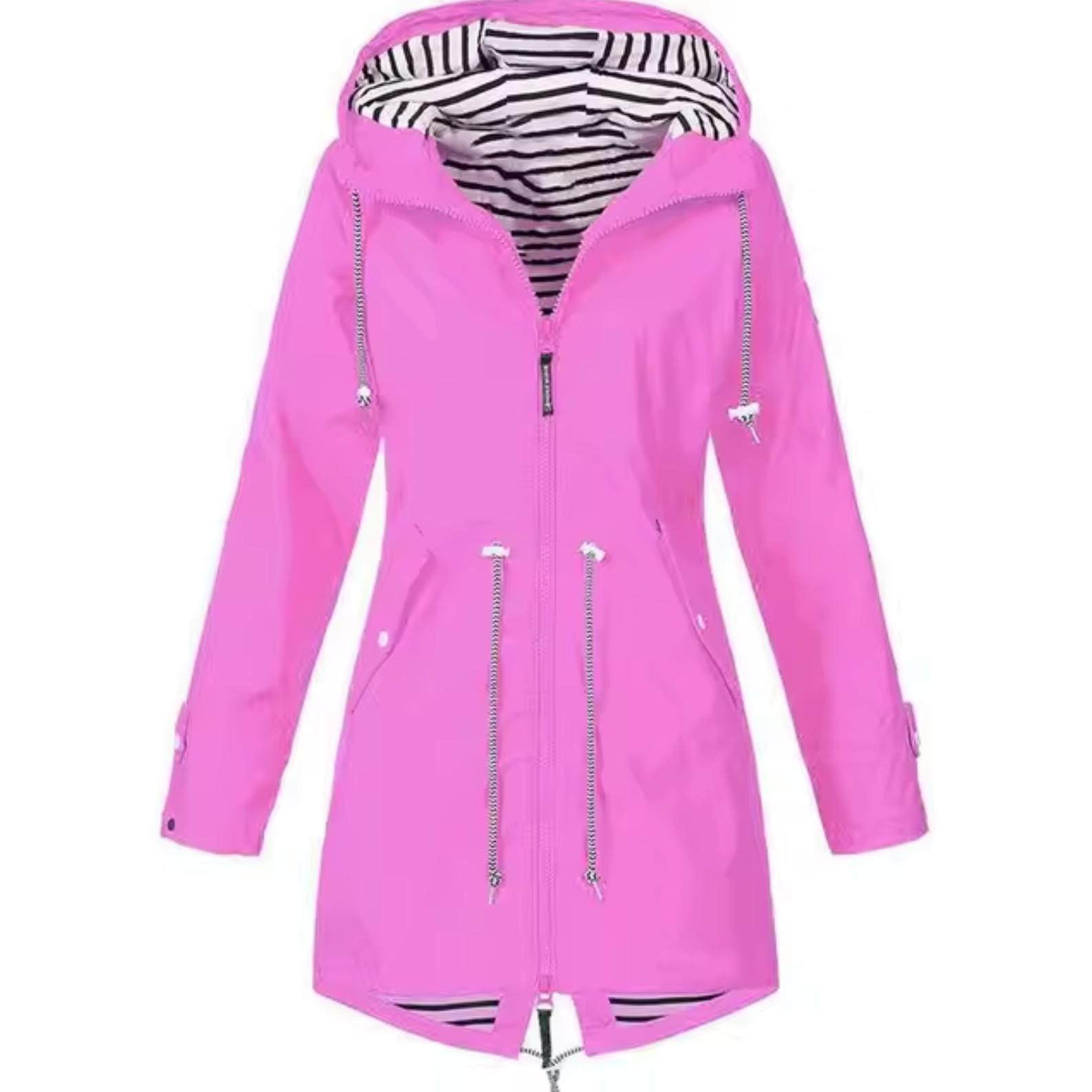 Claudia - Women's Long Rain Parka with Hood - photo 3