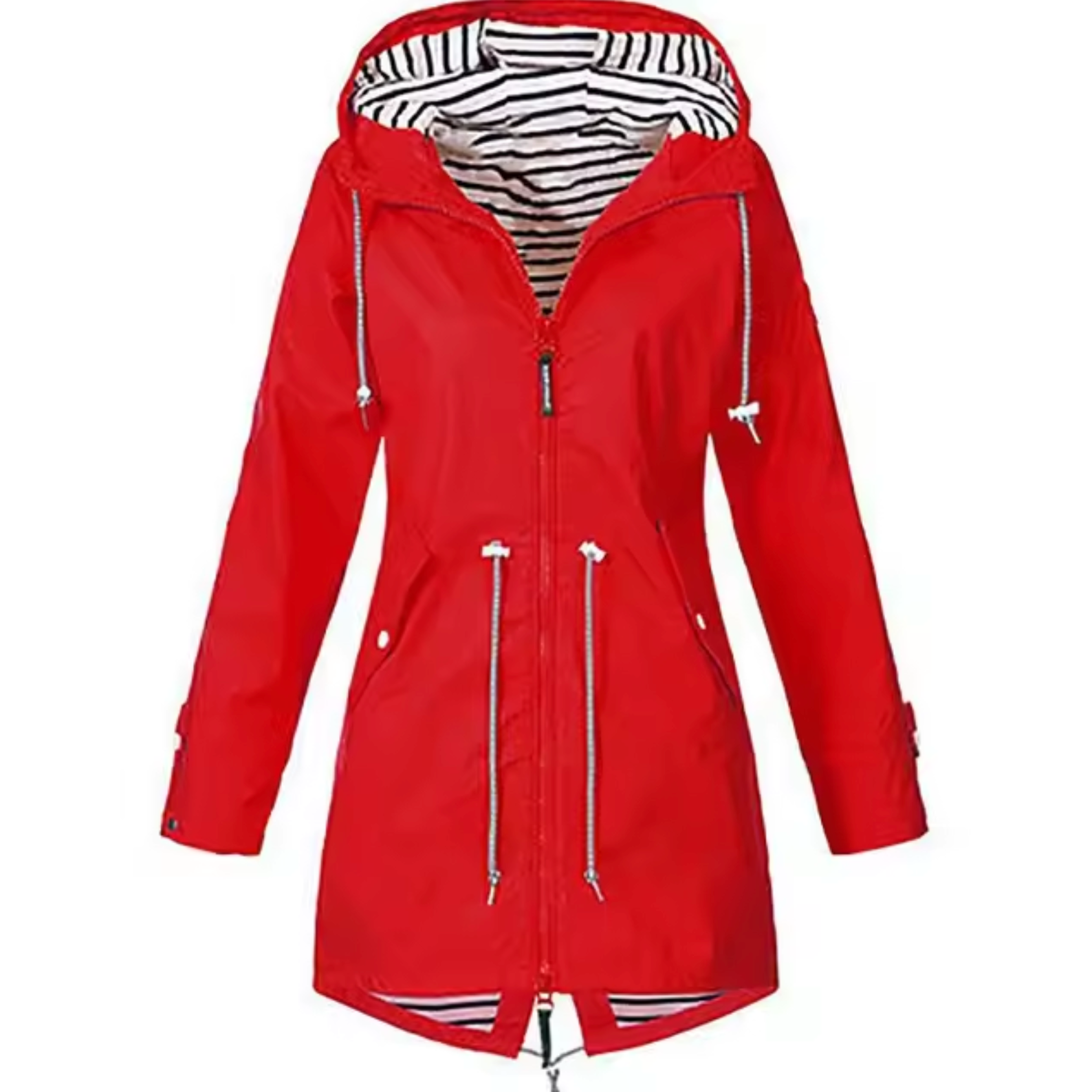 Claudia - Women's Long Rain Parka with Hood - photo 4