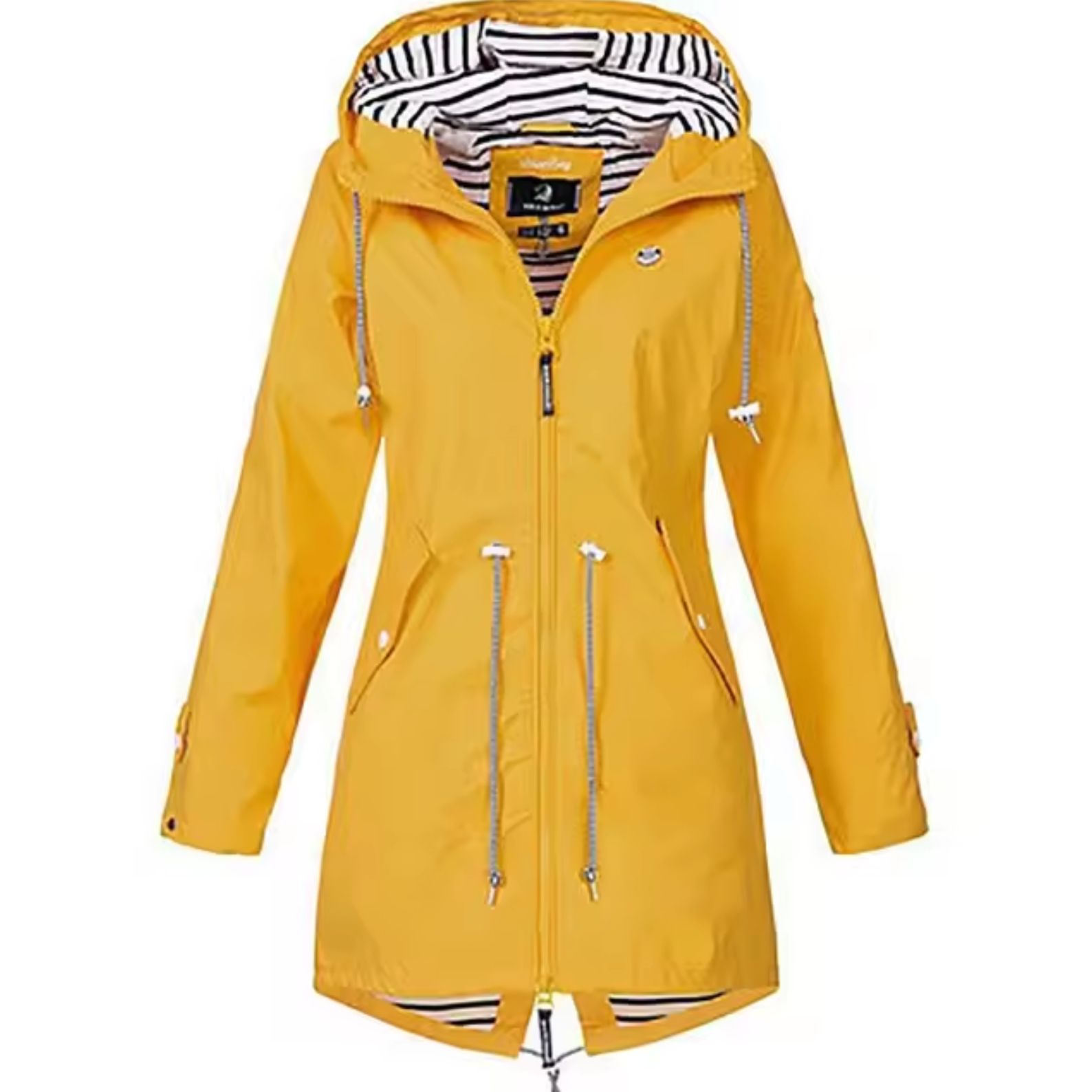Claudia - Women's Long Rain Parka with Hood - photo 5