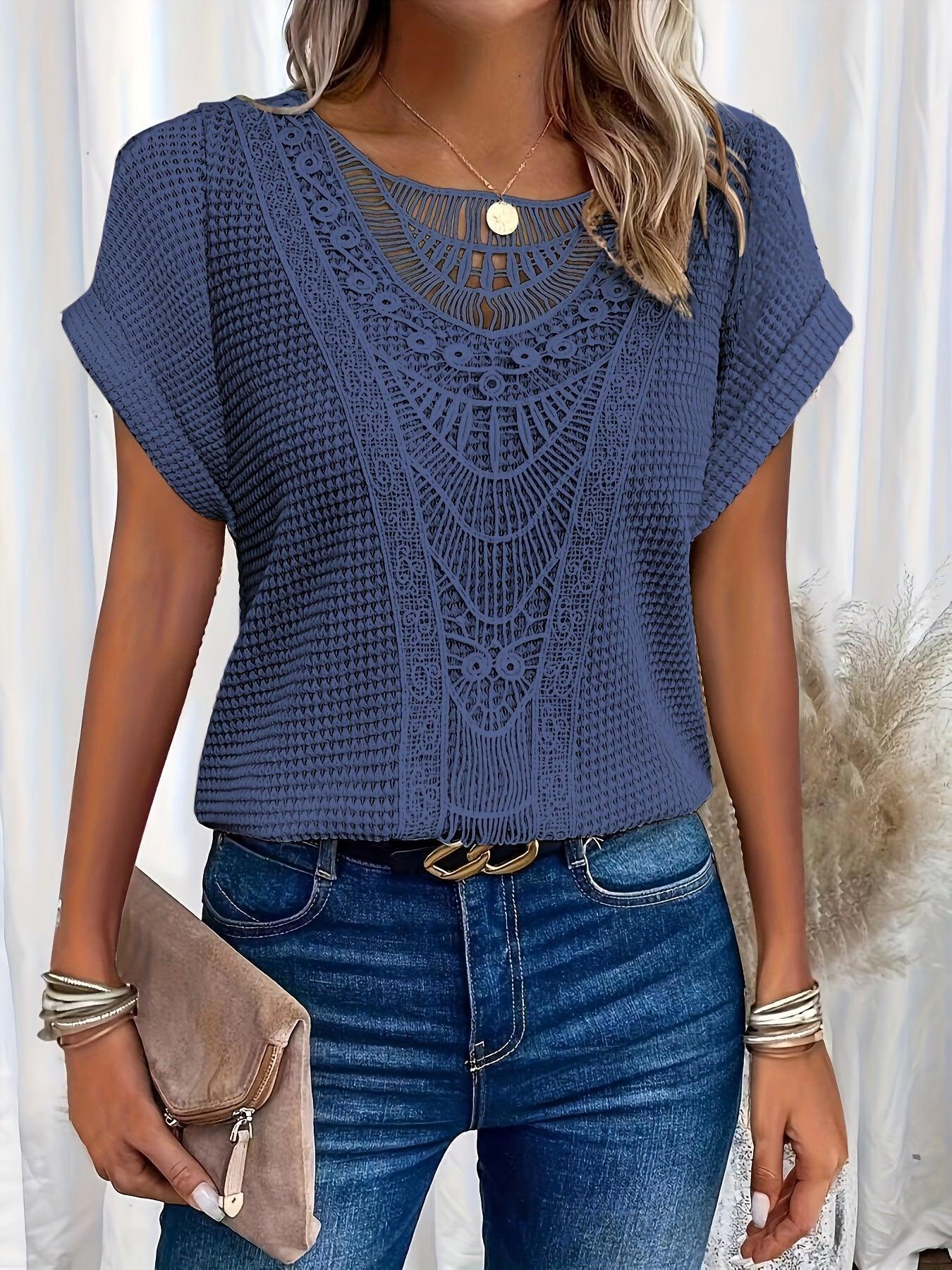 Lexi - Women's Intricate Lace-Detail Top