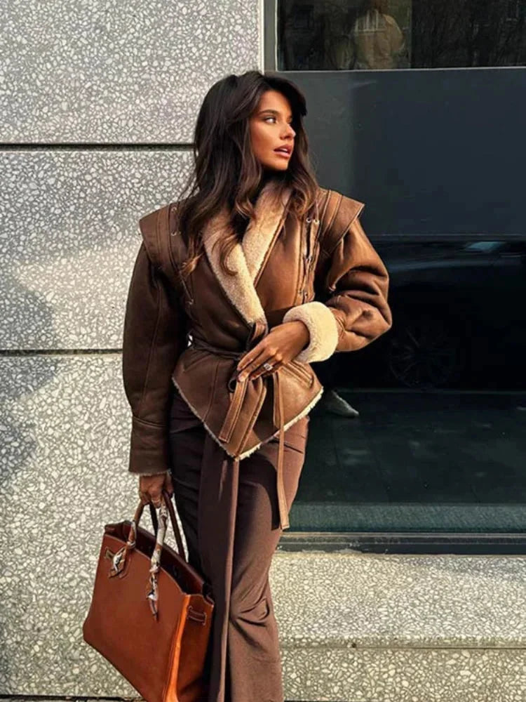 Colleen - Women's Blazer with Tie Belt - photo 3