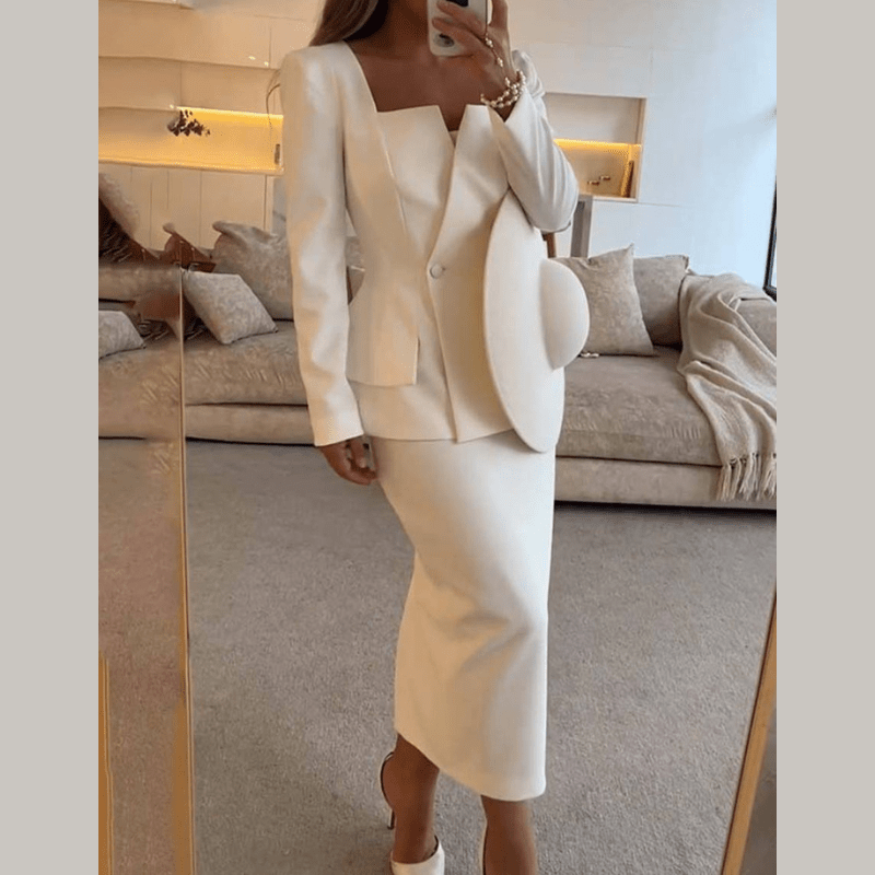 Judy - Women's Tailored Blazer with a Square Neck