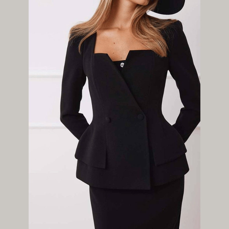 Judy - Women's Tailored Blazer with a Square Neck