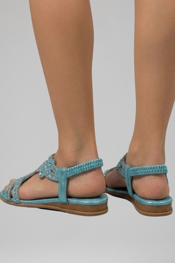 Cressida - Women's Embellished Flat Sandals - photo 3