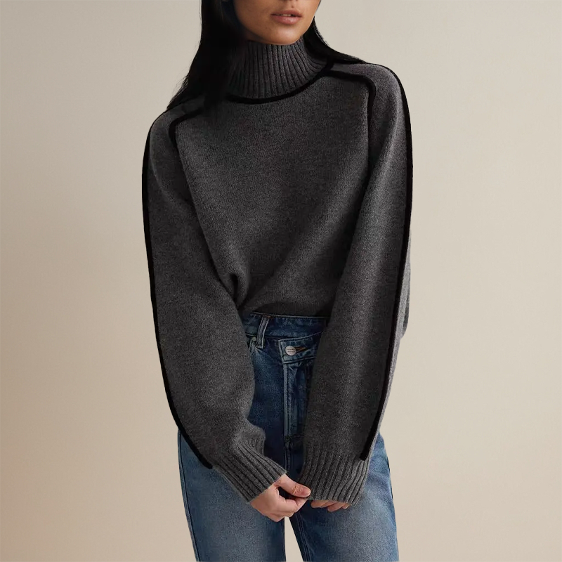 Zinnia - Women's Knit Turtleneck Sweater for Effortless Fall Style