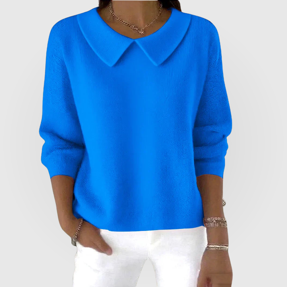 Dakota - Women's Jumper in Knit with Collar - photo 2