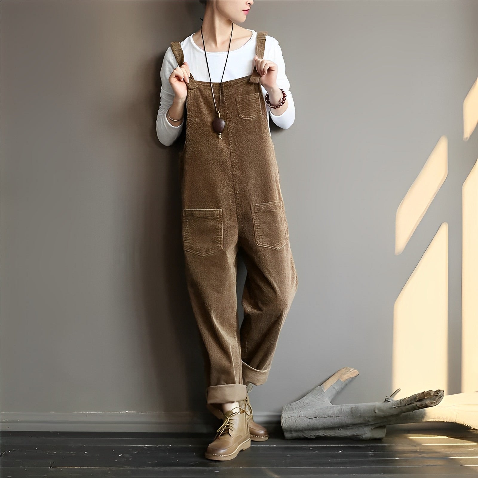 Delilah - Women's Vintage-Inspired Corduroy Overall (Plus Size Available)