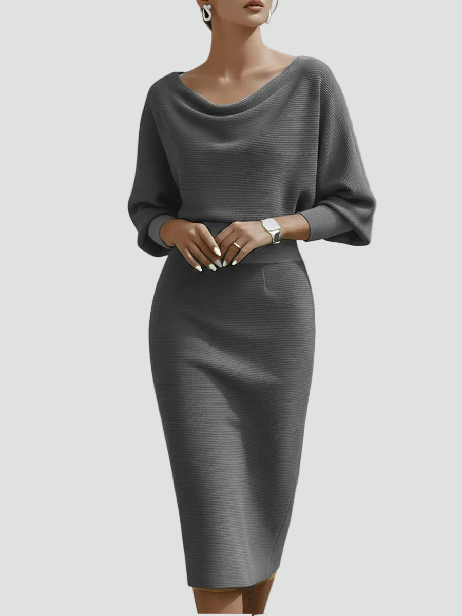 Della-Mae - Women's Dress in Knit with Three-Quarter Sleeves - photo 7