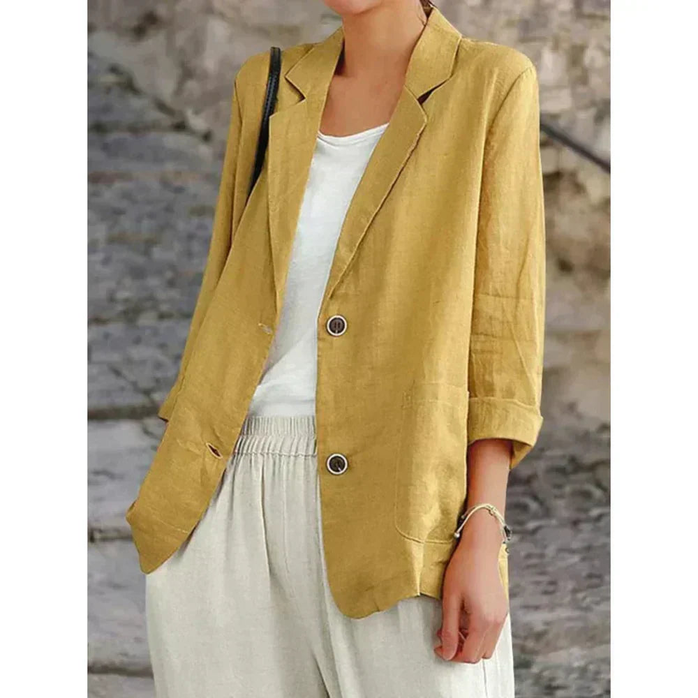 Delphi - Women's Lightweight Blazer with Button Front - photo 1