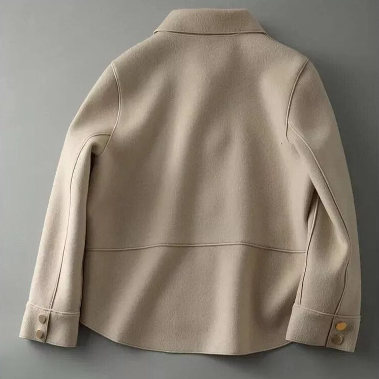 Delphi - Women's Cropped Jacket with Collar and Patch Pockets - photo 2