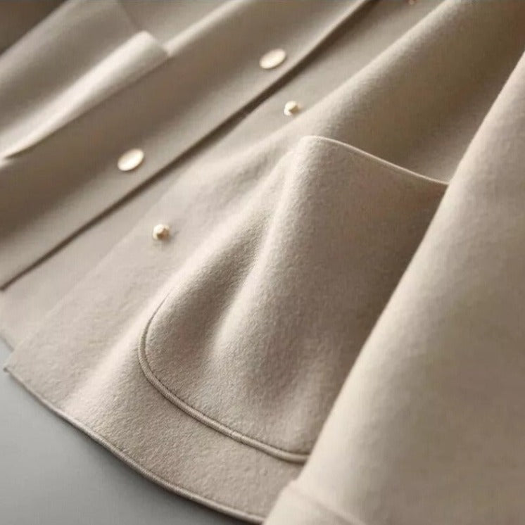 Delphi - Women's Cropped Jacket with Collar and Patch Pockets - photo 6