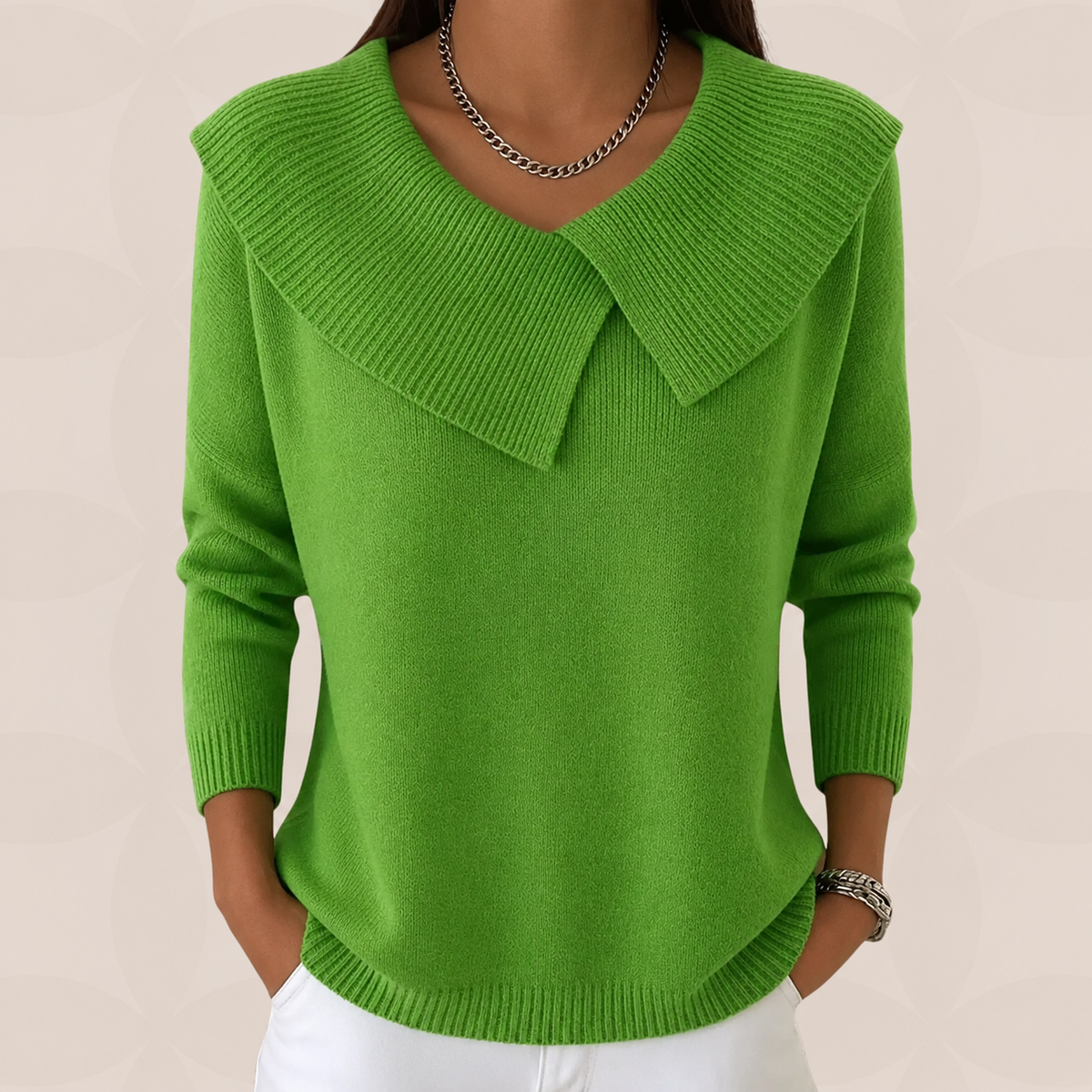 Doreen - Women's Jumper with Collar - photo 7