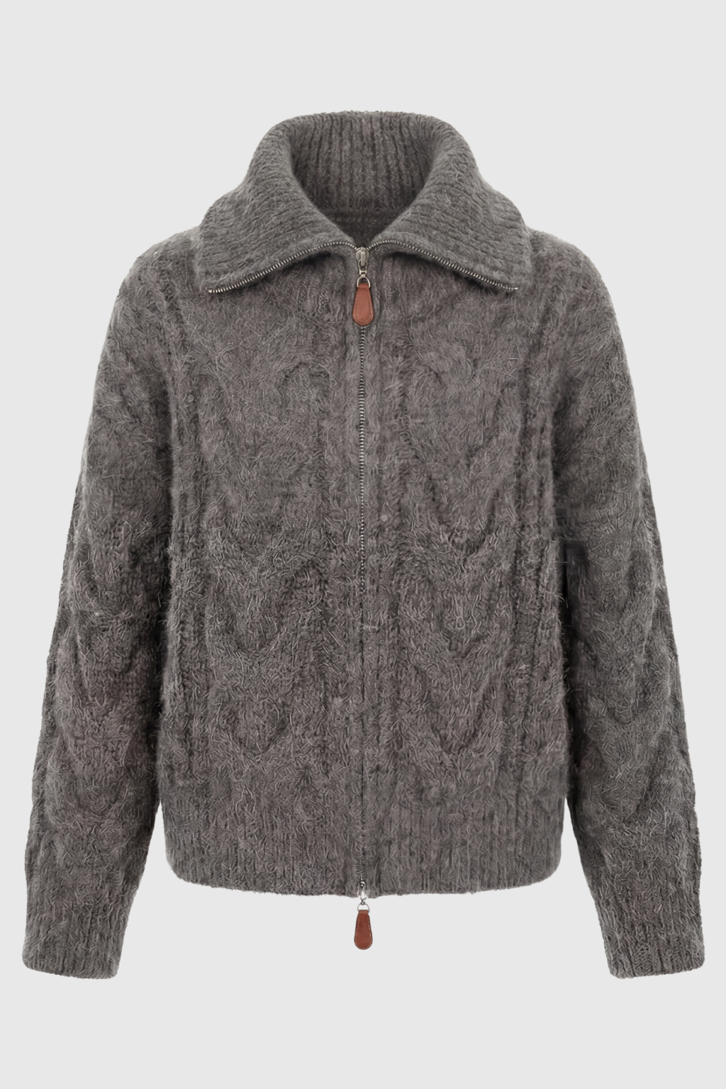 Dorothy - Women's Relaxed Cardigan with Zip Front - photo 1