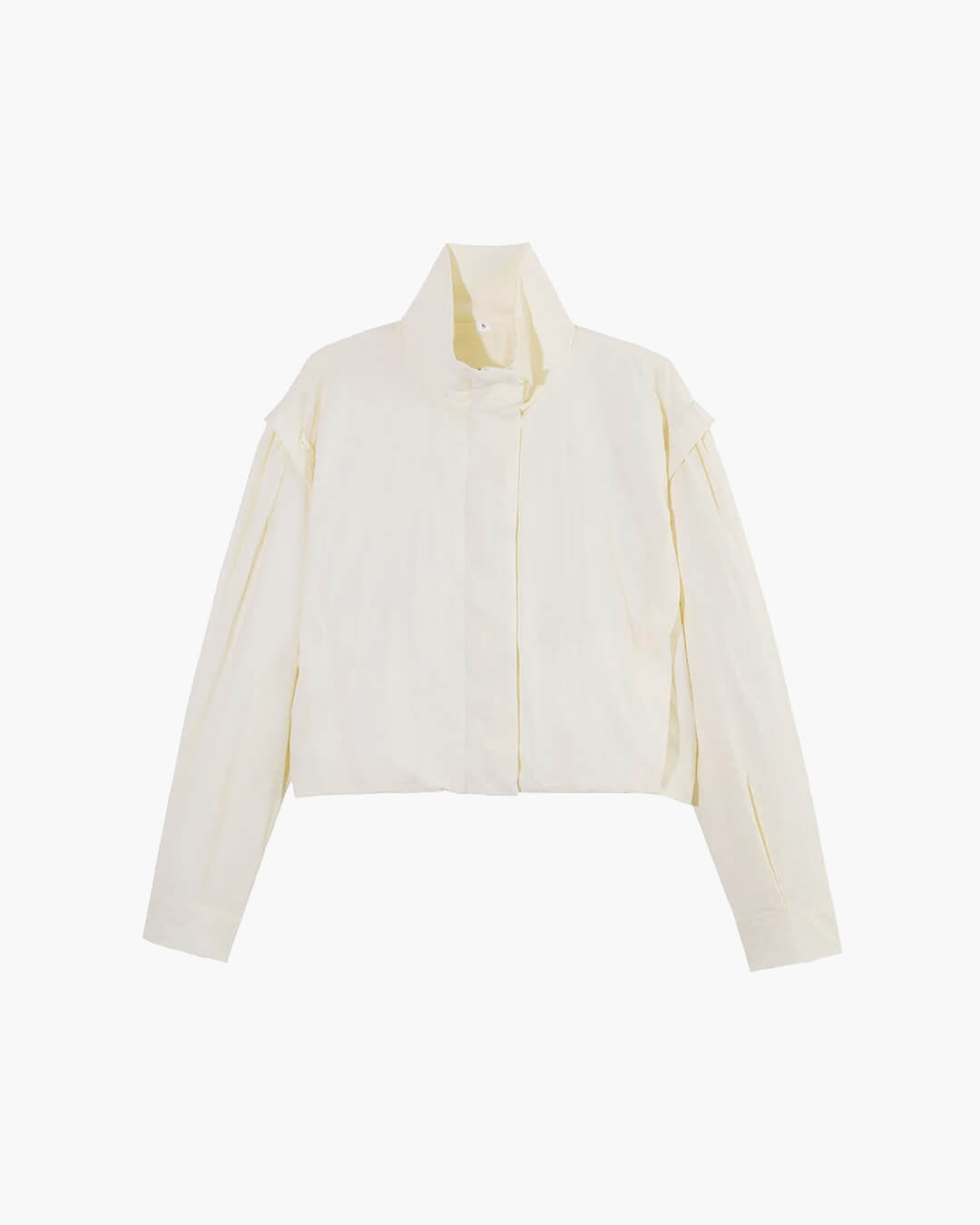 Dove - Women's Cropped Jacket with Collar - photo 3
