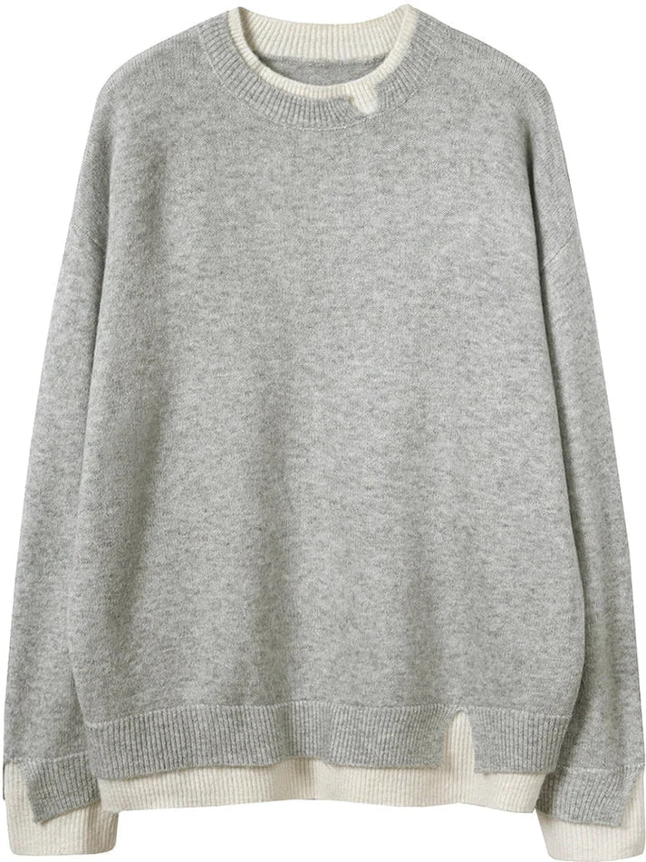 Lyla - Women's Layered Sleeve Sweater