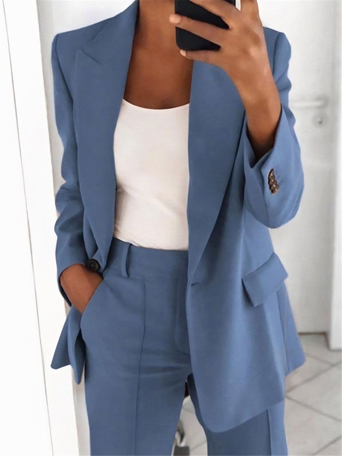 Valentina - Women's Two-Piece Set – Light Blue