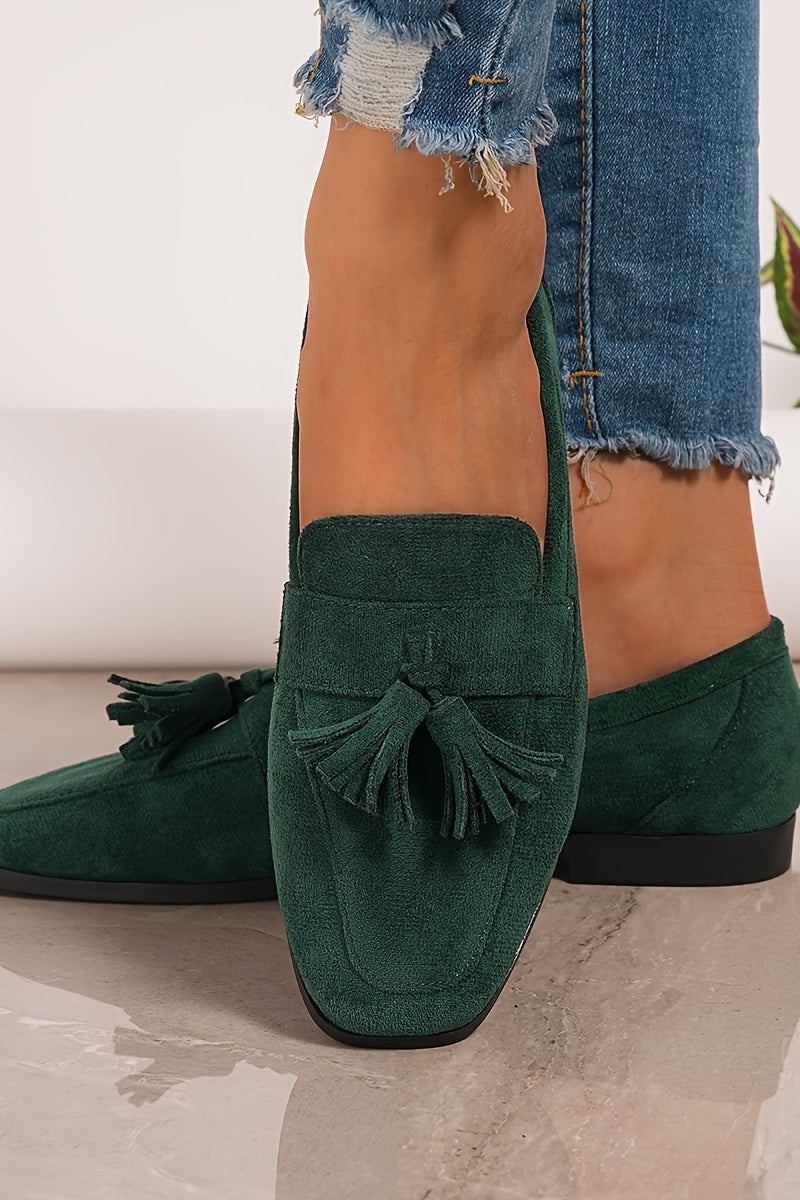 Women's Tassel Loafers with Cushioned Footbed