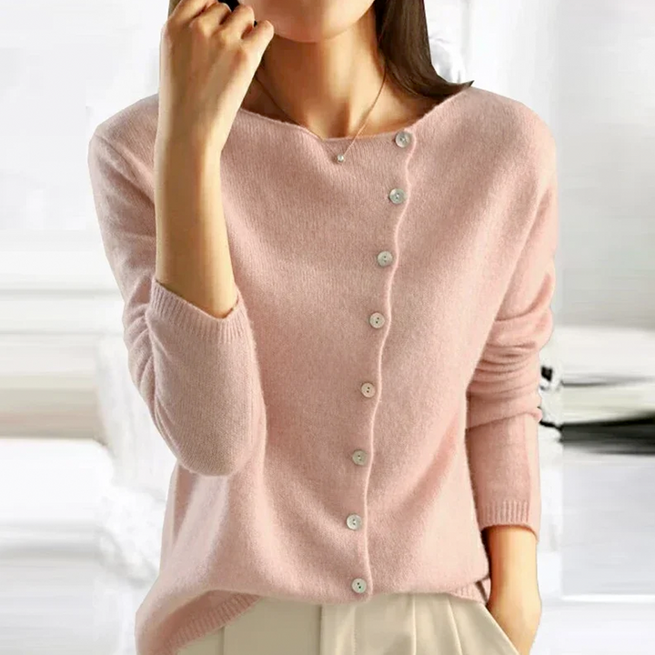 Tori - Women's Single-Breasted Knit Cardigan