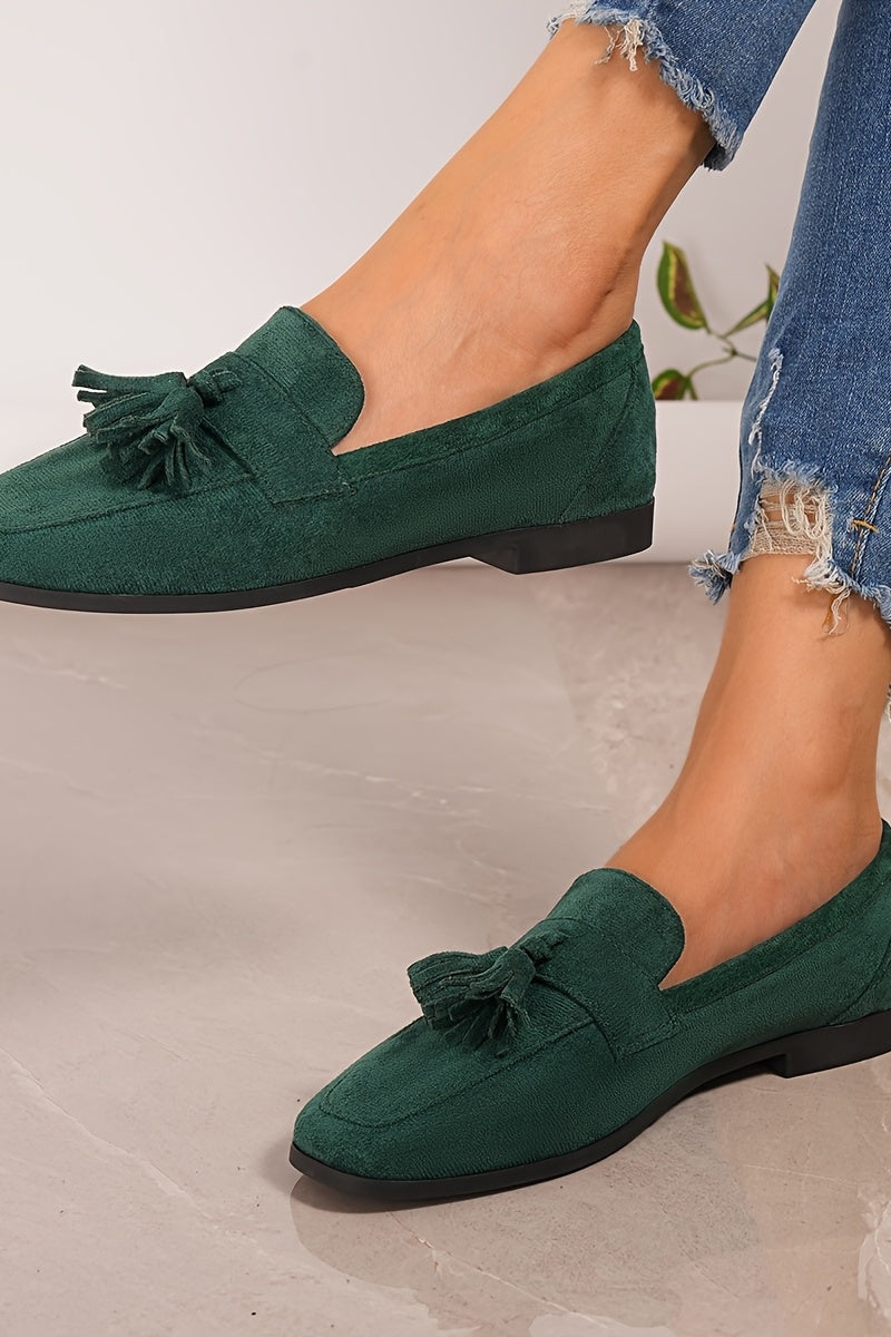 Women's Tassel Loafers with Cushioned Footbed