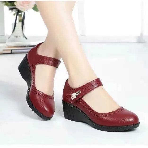 Women's Mid Heel Shoes with Padded Lining