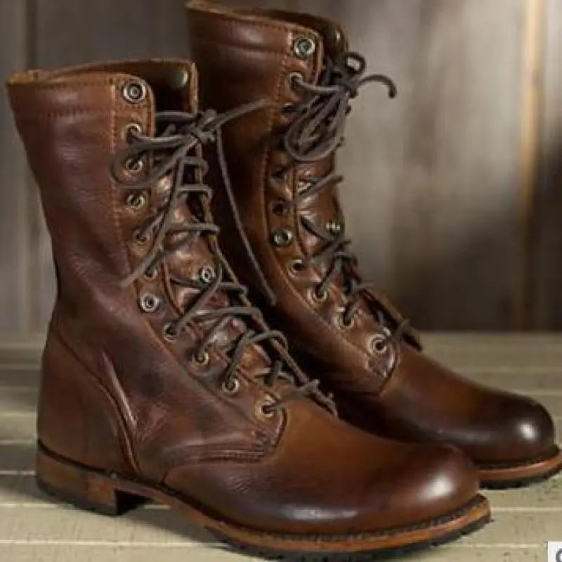 Eira - Women's Lace-Up Boots with Turn-Down Cuff - photo 2