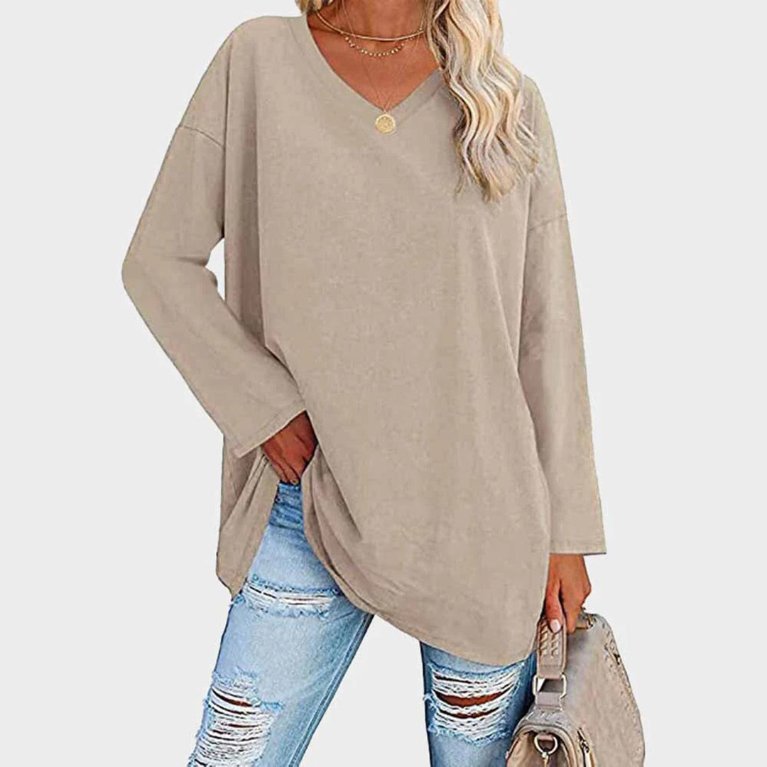 Ellowyn - Women's Relaxed Blouse with Long Sleeves - photo 12