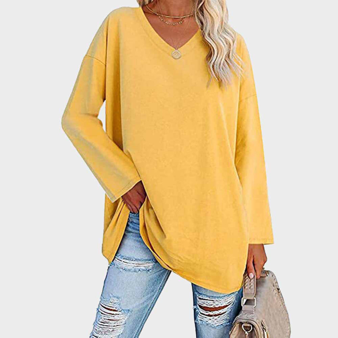 Ellowyn - Women's Relaxed Blouse with Long Sleeves - photo 3