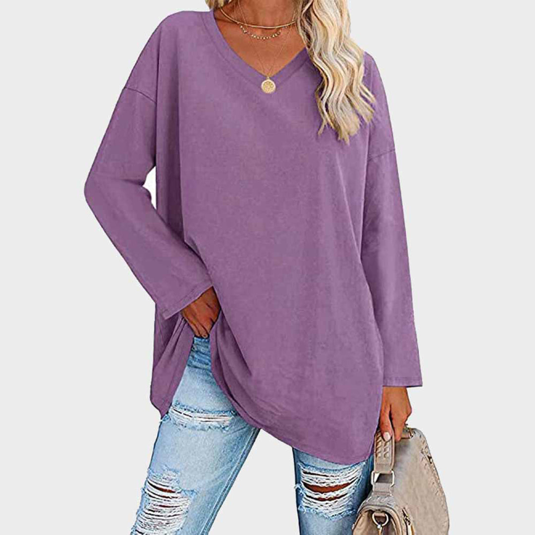 Ellowyn - Women's Relaxed Blouse with Long Sleeves - photo 4