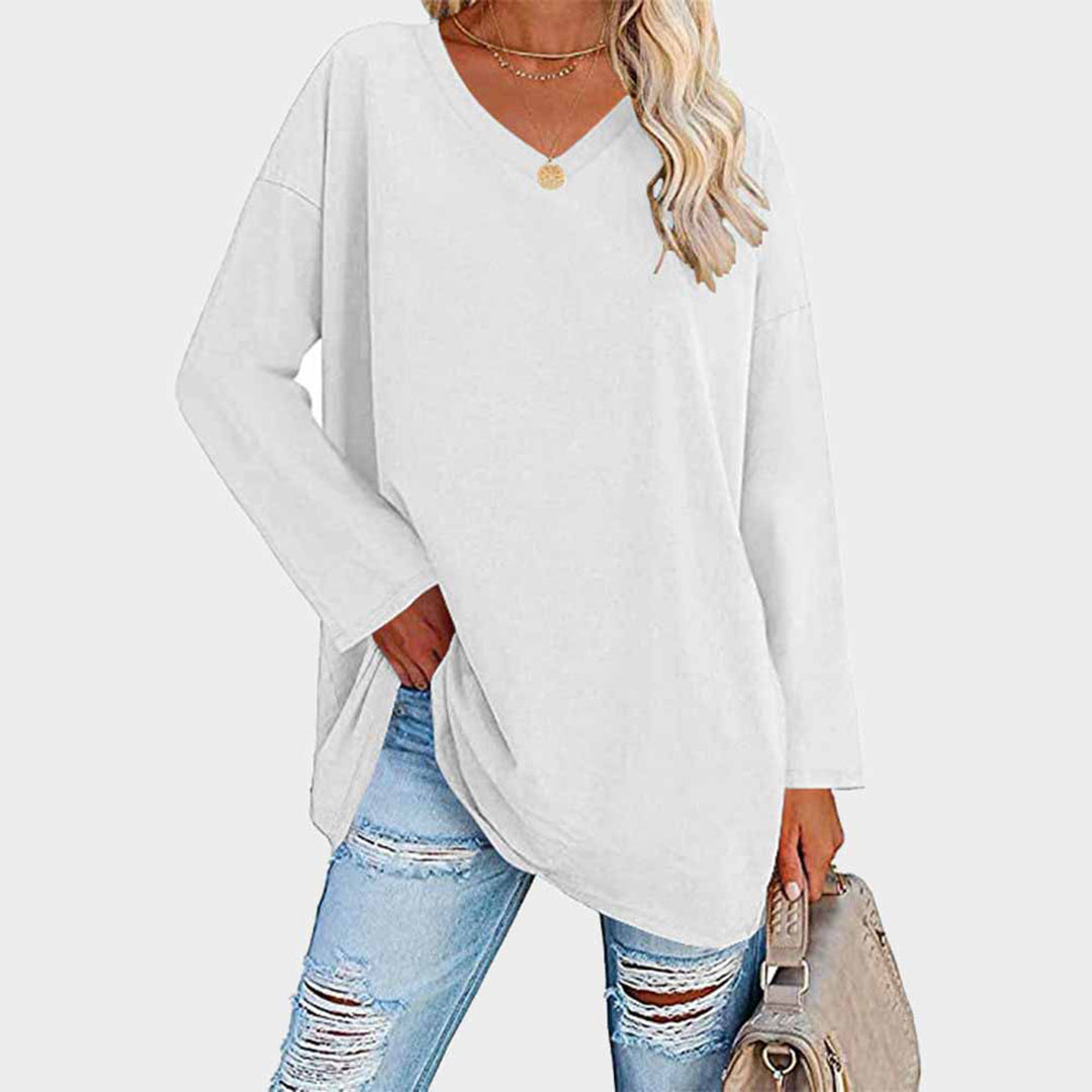Ellowyn - Women's Relaxed Blouse with Long Sleeves - photo 7