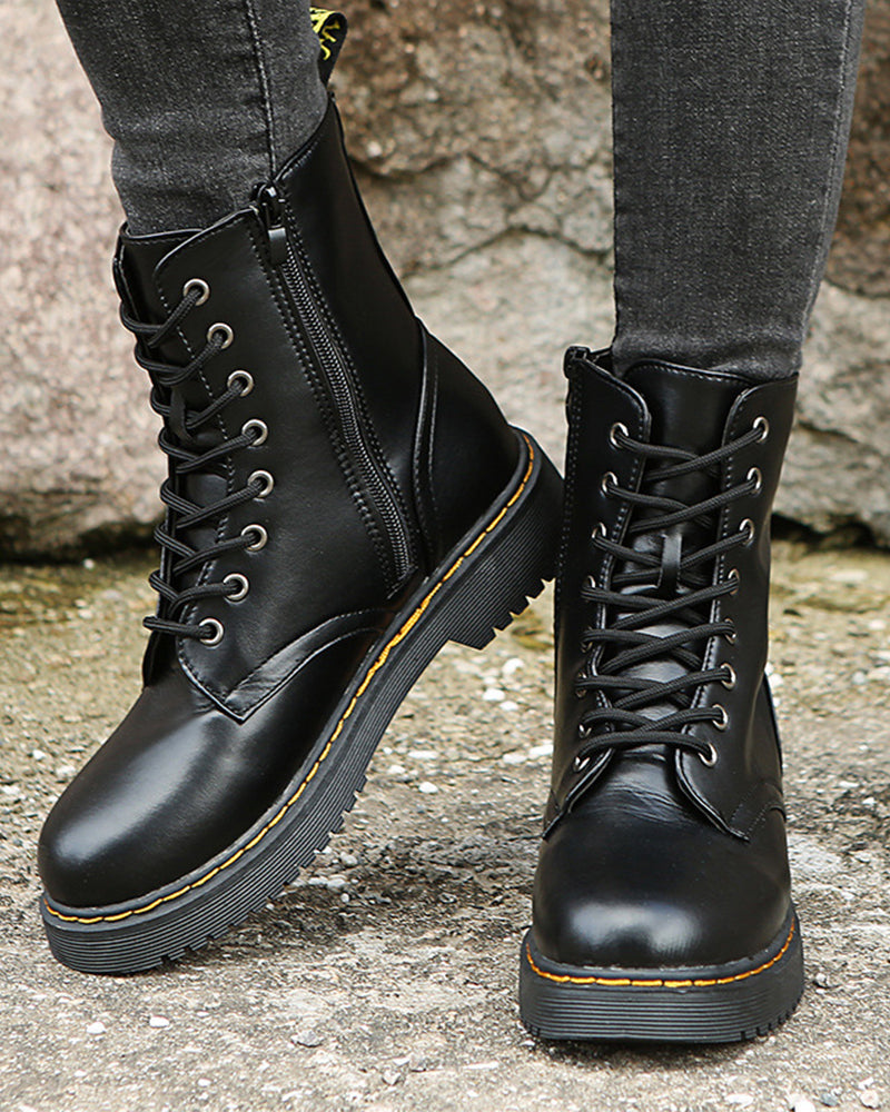 Eloise - Women's Ankle Boots with Zip Front - photo 2