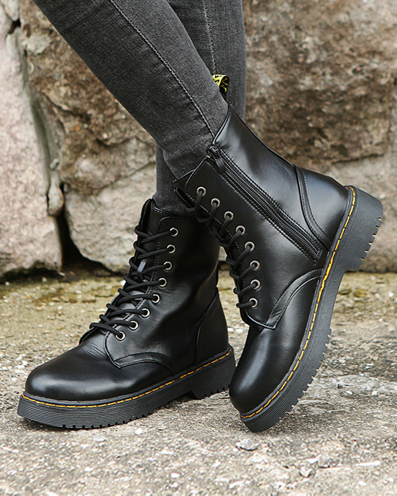 Eloise - Women's Ankle Boots with Zip Front - photo 3