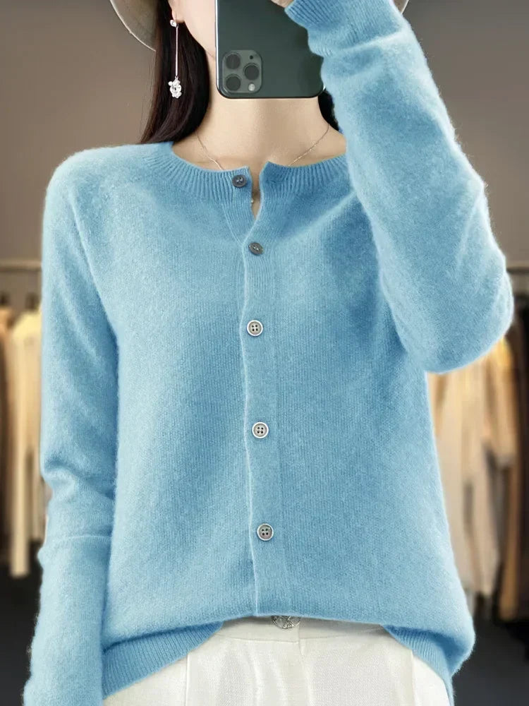 Eloise - Women's Soft Knit Button Cardigan - photo 10