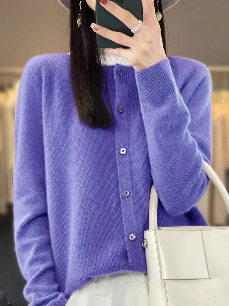 Eloise - Women's Soft Knit Button Cardigan - photo 12