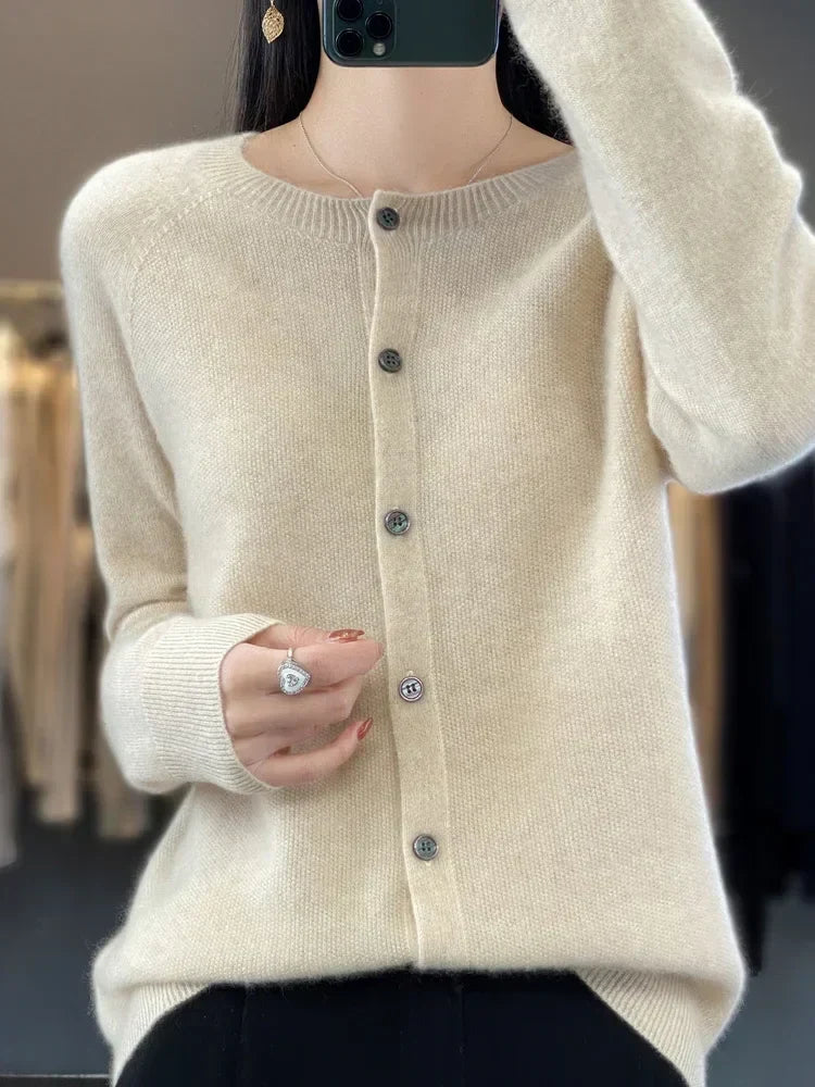 Eloise - Women's Soft Knit Button Cardigan - photo 2