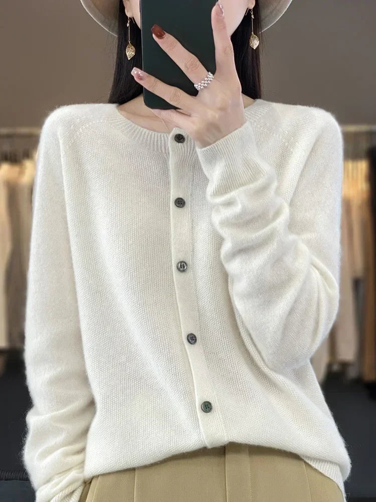 Eloise - Women's Soft Knit Button Cardigan - photo 3