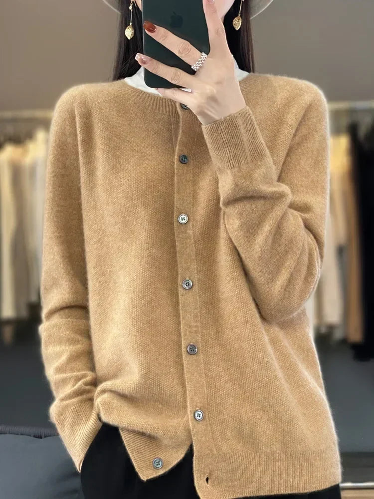 Eloise - Women's Soft Knit Button Cardigan - photo 6