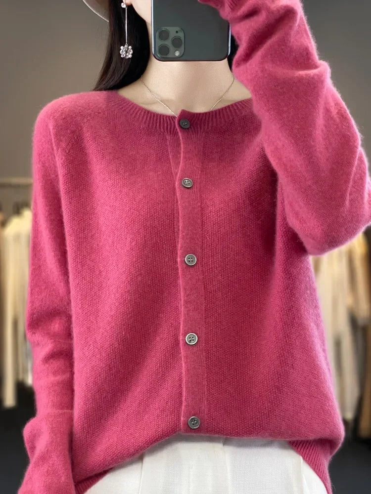 Eloise - Women's Soft Knit Button Cardigan - photo 7