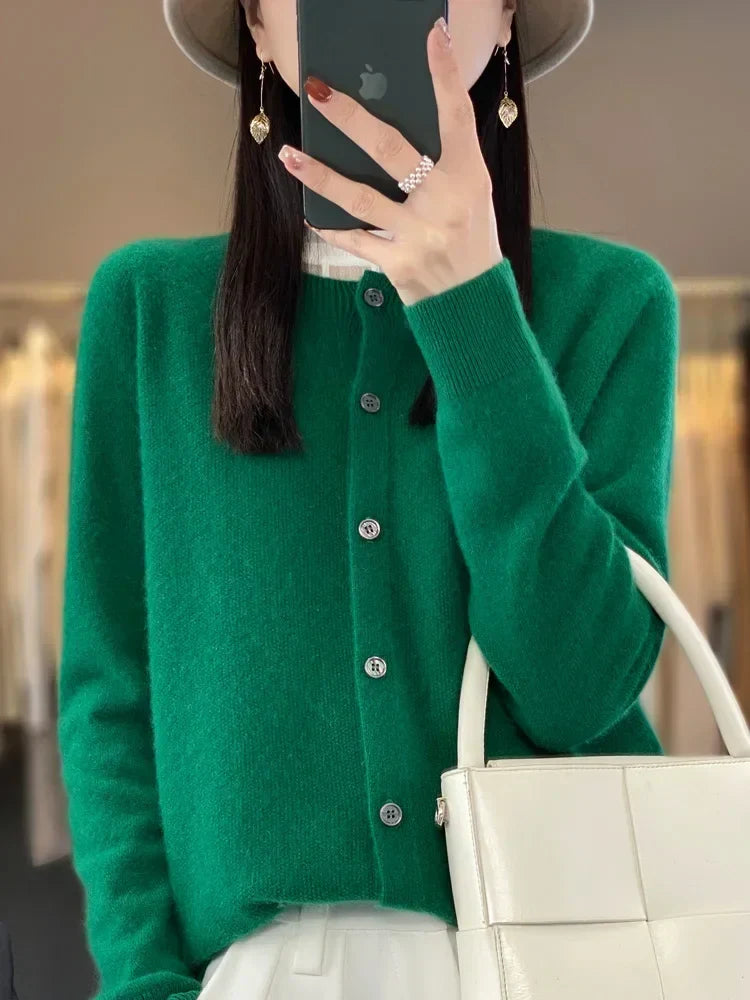 Eloise - Women's Soft Knit Button Cardigan - photo 9