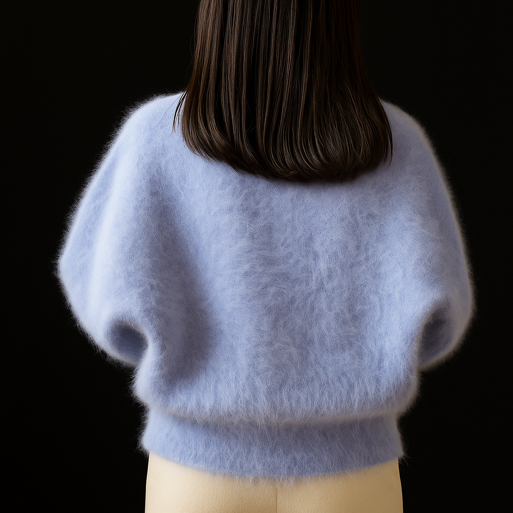 Emberly - Women's Cardigan in Knit with Open Front and Pearl Trim - photo 7