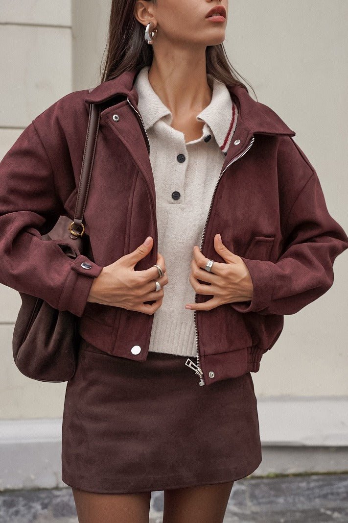 Emily - Women's Relaxed Coat with Ruching - photo 1